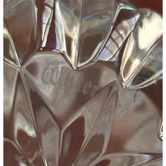 Vintage Pair Waterford Lismore Round Cut Crystal Candle Holders Signed - Picture 7 of 9